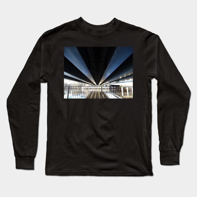 Scottish Photography Series (Vectorized) - Under the Bridge Long Sleeve T-Shirt by MacPean